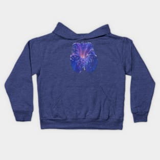 Morning Glory Petals and Dew Drops Cut Out Kids Hoodie